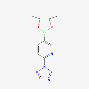 5-(4,4,5,5-tetramethyl-1,3,2-dioxaborolan-2-yl)-2-(1H-1,2,4-triazol-1-yl)pyridine