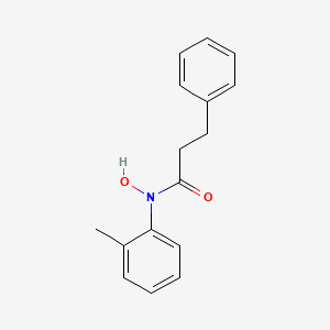 molecular formula C16H17NO2 B14444309 N-Hydroxy-N-(2-methylphenyl)-3-phenylpropanamide CAS No. 79115-40-5