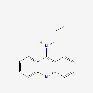 molecular formula C17H18N2 B14444323 9-Acridinamine, N-butyl- CAS No. 74054-21-0