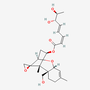 molecular formula C23H32O7 B14444332 Trichoverrol A CAS No. 76739-71-4