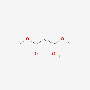 molecular formula C5H8O4 B14444349 2-Propenoic acid, 3-hydroxy-3-methoxy-, methyl ester CAS No. 75151-39-2