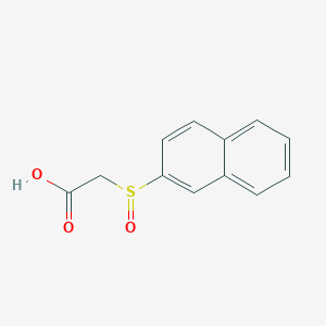 molecular formula C12H10O3S B14444403 (Naphthalene-2-sulfinyl)acetic acid CAS No. 74616-67-4