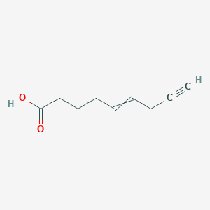 molecular formula C9H12O2 B14444407 Non-5-en-8-ynoic acid CAS No. 76047-80-8