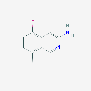 molecular formula C10H9FN2 B1444443 5-Fluoro-8-methylisoquinolin-3-amine CAS No. 956100-73-5