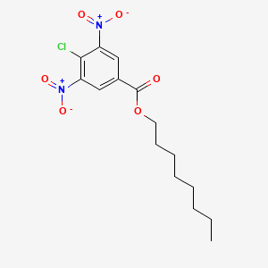 molecular formula C15H19ClN2O6 B14444464 Octyl 4-chloro-3,5-dinitro-benzoate CAS No. 77369-40-5