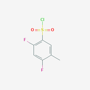 molecular formula C7H5ClF2O2S B1444452 2,4-Difluoro-5-methylbenzene-1-sulfonyl chloride CAS No. 1235407-51-8