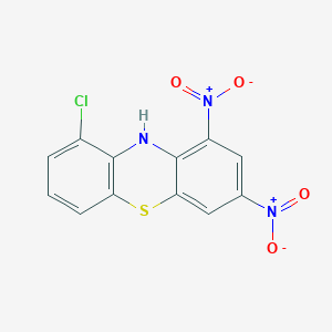 molecular formula C12H6ClN3O4S B14444527 9-Chloro-1,3-dinitro-10H-phenothiazine CAS No. 76462-11-8