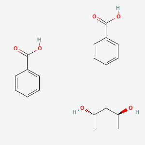 molecular formula C19H24O6 B14444532 Benzoic acid--(2S,4S)-pentane-2,4-diol (2/1) CAS No. 79487-81-3