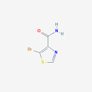 molecular formula C4H3BrN2OS B1444455 5-Bromothiazole-4-carboxamide CAS No. 1025468-10-3