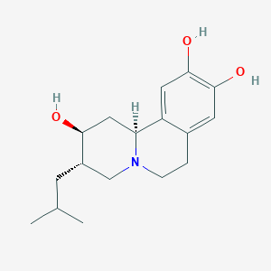 molecular formula C17H25NO3 B1444456 (2S,3S,11bS)-3-Isobutyl-2,3,4,6,7,11b-hexahydro-1H-pyrido[2,1-a]isoquinoline-2,9,10-triol CAS No. 1214267-73-8