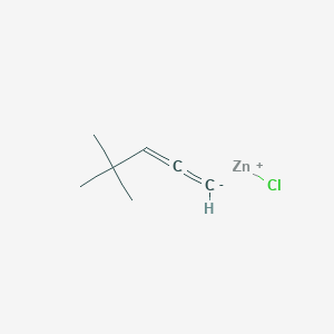 molecular formula C7H11ClZn B14444586 Chlorozinc(1+) 4,4-dimethylpenta-1,2-dien-1-ide CAS No. 78389-91-0