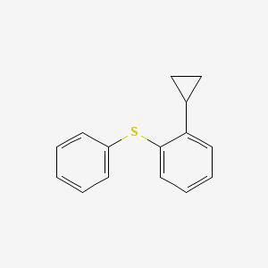 molecular formula C15H14S B14444594 1-Cyclopropyl-2-(phenylsulfanyl)benzene CAS No. 75850-33-8