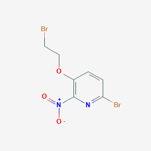 molecular formula C7H6Br2N2O3 B1444462 6-Bromo-3-(2-bromoethoxy)-2-nitropyridine CAS No. 959992-61-1