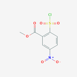 molecular formula C8H6ClNO6S B1444463 Methyl 2-(chlorosulfonyl)-5-nitrobenzoate CAS No. 1039020-81-9