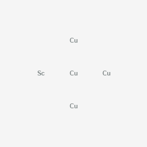 molecular formula Cu4Sc B14444630 Copper;scandium CAS No. 73669-02-0