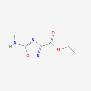 molecular formula C5H7N3O3 B1444465 Ethyl 5-amino-1,2,4-oxadiazole-3-carboxylate CAS No. 144167-51-1