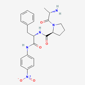 molecular formula C23H27N5O5 B14444658 L-Alanyl-L-prolyl-N-(4-nitrophenyl)-L-phenylalaninamide CAS No. 75651-67-1