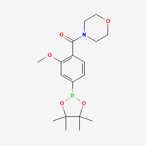 4-{[2-Methoxy-4-(tetramethyl-1,3,2-dioxaborolan-2-yl)phenyl]carbonyl}morpholine