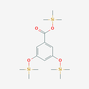 molecular formula C16H30O4Si3 B14444685 Trimethylsilyl 3,5-bis(trimethylsilyloxy)benzoate CAS No. 79314-27-5