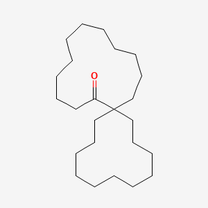 molecular formula C24H44O B14444706 Spiro[11.12]tetracosan-13-one CAS No. 76713-43-4