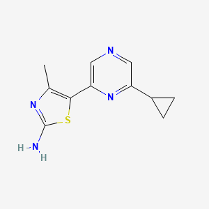 5-(6-Cyclopropylpyrazin-2-yl)-4-methylthiazol-2-amine