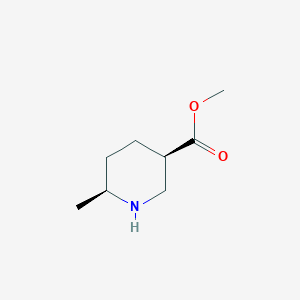 molecular formula C8H15NO2 B1444472 Methyl cis-2-methylpiperidine-5-carboxylate CAS No. 1009376-78-6