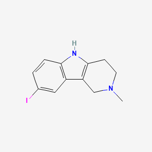molecular formula C12H13IN2 B1444473 2,3,4,5-Tetrahydro-8-iodo-2-methyl-1h-pyrido[4,3-b]indole CAS No. 1147939-50-1