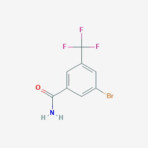molecular formula C8H5BrF3NO B1444474 3-Bromo-5-(trifluoromethyl)benzamide CAS No. 1007578-83-7
