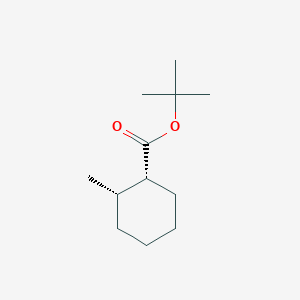 molecular formula C12H22O2 B14444745 tert-Butyl (1R,2S)-2-methylcyclohexane-1-carboxylate CAS No. 77954-18-8