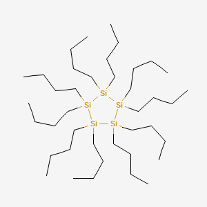 molecular formula C40H90Si5 B14444757 Decabutylpentasilolane CAS No. 75199-63-2