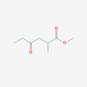 molecular formula C8H14O3 B14444783 Methyl 2-methyl-4-oxohexanoate CAS No. 75436-59-8