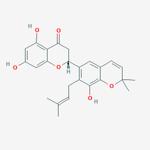molecular formula C25H26O6 B144448 Sigmoidin F CAS No. 126005-97-8