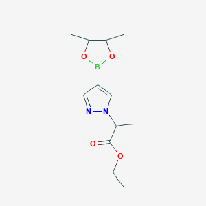 Ethyl 2-(4-(4,4,5,5-tetramethyl-1,3,2-dioxaborolan-2-yl)-1H-pyrazol-1-yl)propanoate