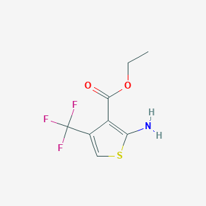 molecular formula C8H8F3NO2S B1444484 Ethyl 2-amino-4-(trifluoromethyl)thiophene-3-carboxylate CAS No. 917909-56-9