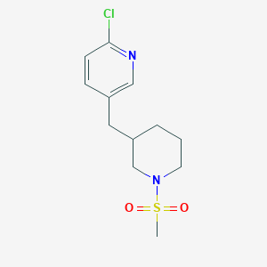 2-Chloro-5-(1-methanesulfonyl-piperidin-3-ylmethyl)-pyridine