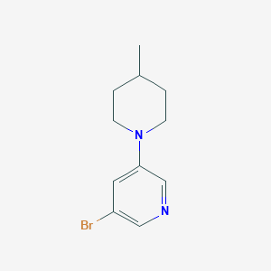 molecular formula C11H15BrN2 B1444490 3-Bromo-5-(4-methylpiperidin-1-yl)pyridine CAS No. 1289048-18-5