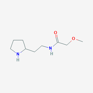 molecular formula C9H18N2O2 B1444499 2-Methoxy-N-(2-pyrrolidin-2-yl-ethyl)-acetamide CAS No. 1361111-43-4