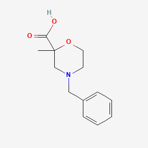 molecular formula C13H17NO3 B1444500 4-benzyl-2-methylmorpholine-2-carboxylic acid CAS No. 1316217-23-8