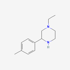 molecular formula C13H20N2 B1444508 1-Ethyl-3-(4-methylphenyl)piperazine CAS No. 1248907-55-2