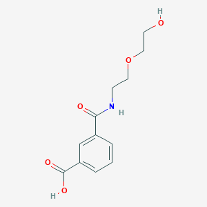 molecular formula C12H15NO5 B1444511 3-((2-(2-Hydroxyethoxy)ethyl)carbamoyl)benzoic acid CAS No. 1354652-87-1