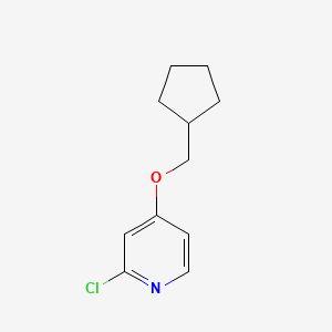 2-Chloro-4-(cyclopentylmethoxy)pyridine