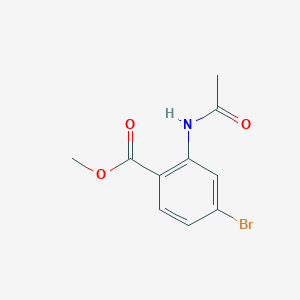 molecular formula C10H10BrNO3 B1444528 Methyl 2-acetamido-4-bromobenzoate CAS No. 1241675-38-6