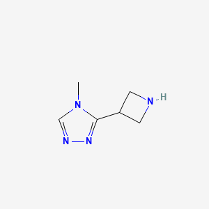 molecular formula C6H10N4 B1444532 3-(azetidin-3-yl)-4-methyl-4H-1,2,4-triazole CAS No. 1316225-74-7
