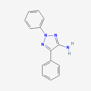molecular formula C14H12N4 B14445376 2,5-Diphenyl-2H-1,2,3-triazol-4-amine CAS No. 74119-61-2