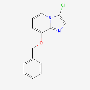 molecular formula C14H11ClN2O B1444538 8-(Benzyloxy)-3-chloroimidazo[1,2-a]pyridine CAS No. 1373350-40-3