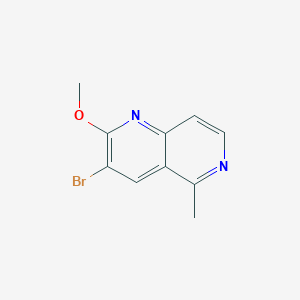 molecular formula C10H9BrN2O B1444539 3-溴-2-甲氧基-5-甲基-1,6-萘啶 CAS No. 1383468-70-9