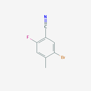 molecular formula C8H5BrFN B1444541 5-溴-2-氟-4-甲基苯甲腈 CAS No. 1269493-45-9