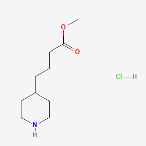 B1444547 4-Piperidinebutanoic acid, methyl ester, hydrochloride CAS No. 179689-05-5