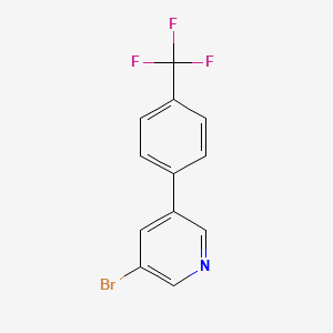 molecular formula C12H7BrF3N B1444551 3-Bromo-5-(4-(trifluoromethyl)phenyl)pyridine CAS No. 675590-01-9