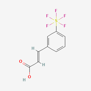 molecular formula C9H7F5O2S B1444552 3-(Pentafluorosulfur)cinnamic acid CAS No. 773132-79-9